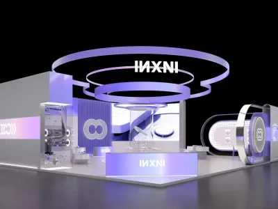 Robotic Vacuum Cleaner Exhibition Booth Design 3D model