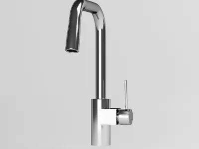 Faucet chrome kitchen 3D model