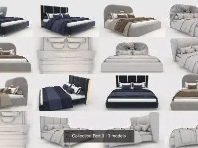 Collection Bed 3 3D Model Pack