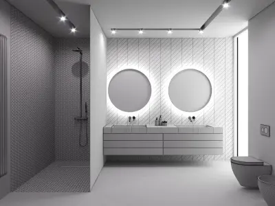 Modern bathroom 3D model
