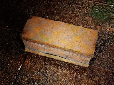 Ancient Egyptian Sarcophagus 3D Model-High and low poly Low-poly 3D model