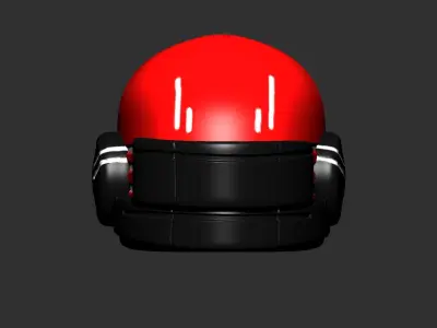 helmet high poly sculpt 3d printable  3D model 103