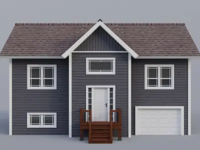 Low Poly house 10 Low-poly 3D model