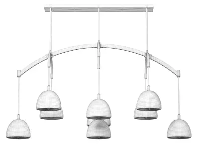 Vintage crystal luster 3D model