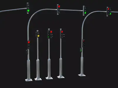 Traffic Lights 3D model