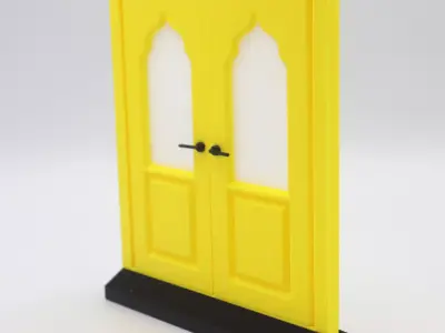 Functional Double Door style 8 multi-color and multi-material  3D print model purchase