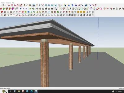 3d model of pergola 3D model