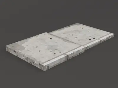 Walkside - PBR Pixel Art - PSX Retro Style Low-poly 3D model