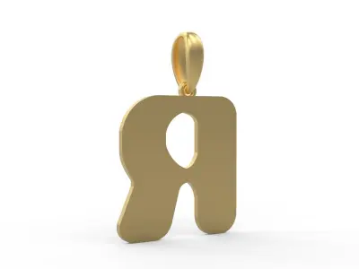 Initial Letters Pendant Sisyphus Light R 3D print model