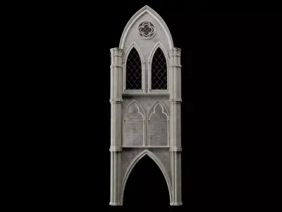 Gothic Modular Walls 3D model