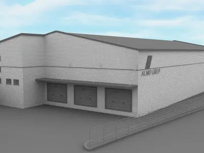 WAREHOUSE 2 industrial building 3D model