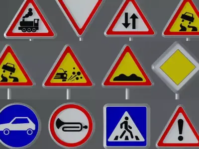 Road Signs 3D model
