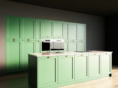 2-Kitchen2 matte 1 3D model