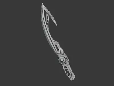 Sci-fi Sword Low-poly Game Ready model Low-poly 3D model
