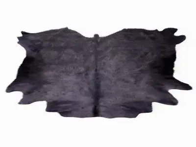 Gray Violet Cowhide Rug 3D model