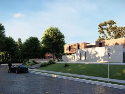 Casa Scene-villa-modern house 3D model 65