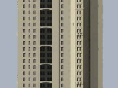 Park Row Building 3D print model