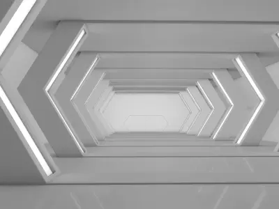 Sci Fi Warehouse 3D model shop