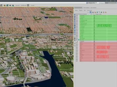 Tampa 50x50km 3D City Map 3D model