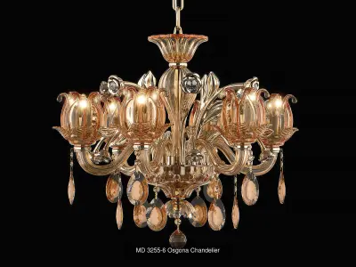 3255 Osgona Collection of Murano Glass Lamps 3D Model Pack