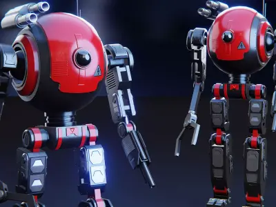 Sci-Fi Combat Robot  3D model