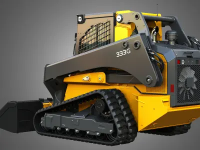333G Compact Track Loader - Bucket 3D model