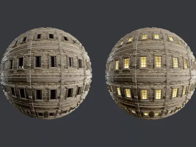 Building Facade Seamless PBR Texture 04 Texture
