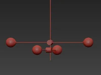 Bullarum Si 4 Chandelier 3D model