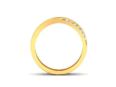 Diamond Ring For Women 3d Print Model 3D print model 34