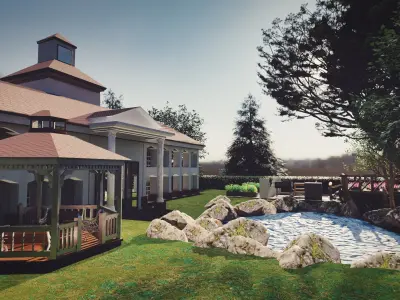 Mansion Colonade 3D model