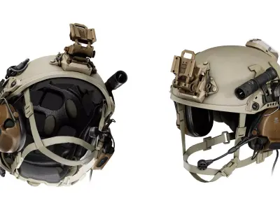OPSCORE FTHS BALLISTIC HELMET Low-poly 3D model