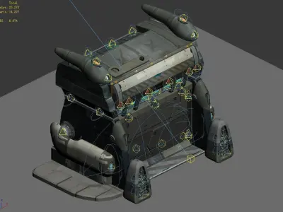 Underground entrance - door 01 3D model