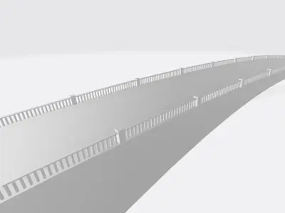 bridge made of metal 3D model