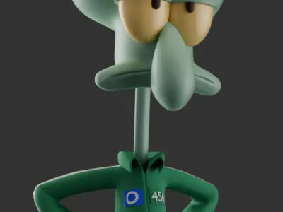 Squidward in Squid Game Low-poly 3D model