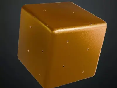 Shiny Golden Metal Grill PBR Seamless Texture