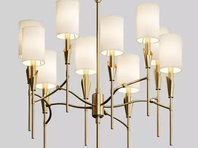 Hudson Valley 1305 Tate 10 Light Chandelier 3D model