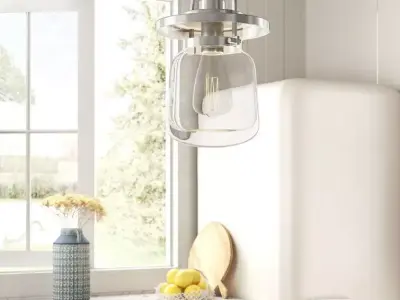 Coburn 1 - Light Single Jar Pendant 3D model