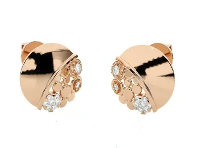 Light wt Women Diamond Earrings  3D print model