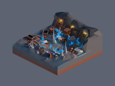 land 83A Low-poly 3D model