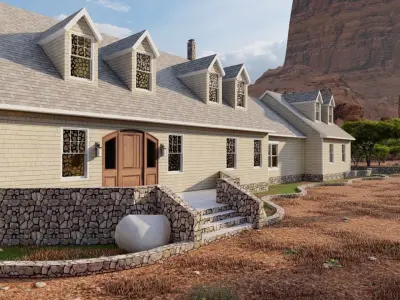 old house-Old Abandoned House 3D model