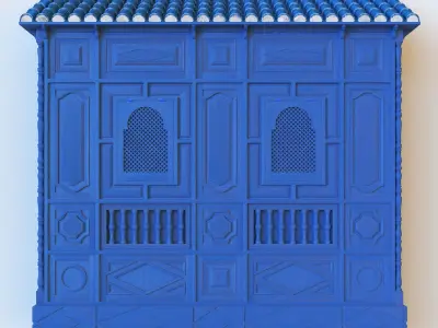 Tunisian Style Mashrabiah - Window 3D model