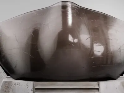 Cyberpunk mask Low-poly 3D model