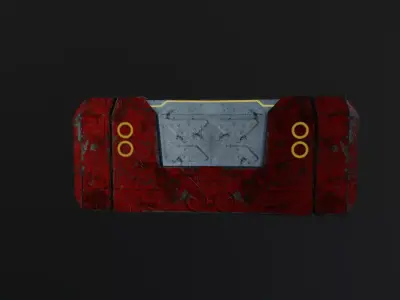 Sec fi box FBX  Low-poly 3D model