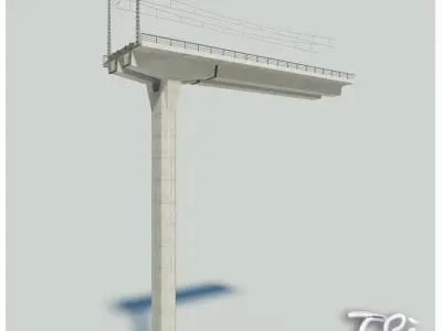 RAILWAY VIADUCT SECTION 3D model