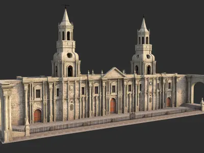  Cathedral of Arequipa 3D model