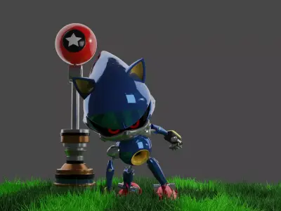 Metal Sonic 3D model