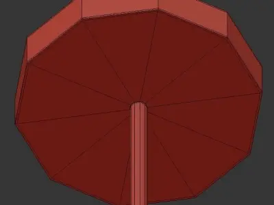 Bauer gold and hanging light fixture 3D model