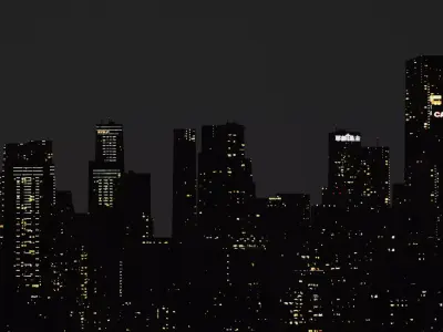 Night City Covid all assets and animation included 3D model