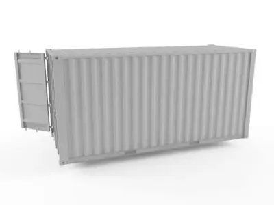 20ft Shipping Container 3D model