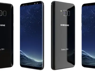 Samsung Galaxy S8 Plus Midnight Black 3D model